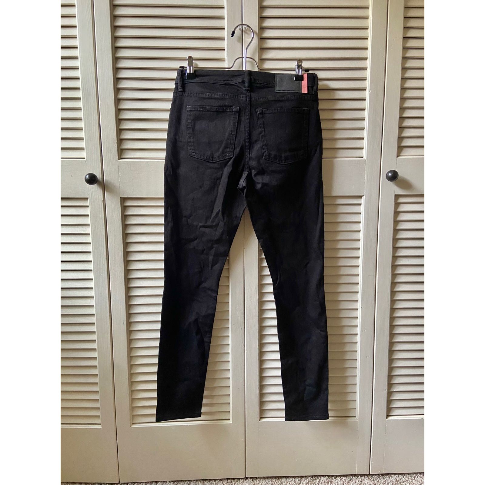 Acne Studios Acne Studios Climb Stay Black Denim Skinny Fit Jeans Pants Size 30" / US 8 / IT 44 - 12 Thumbnail