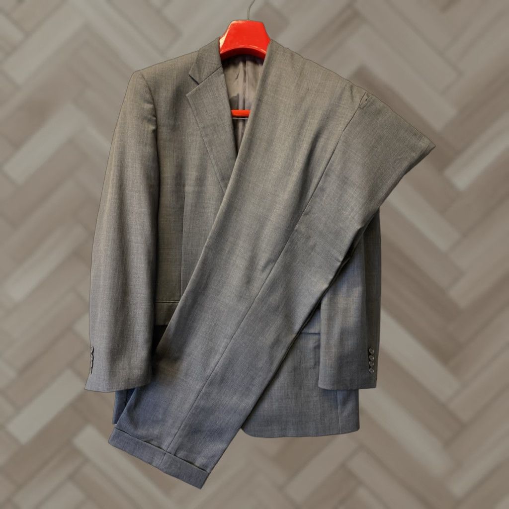 Joseph Abboud VINTAGE Joseph Abboud Suit Gray 100% Wool Men's 2-Piece 42 Slim Regular Size 42 Gray Mens Size 42R - 1 Thumbnail