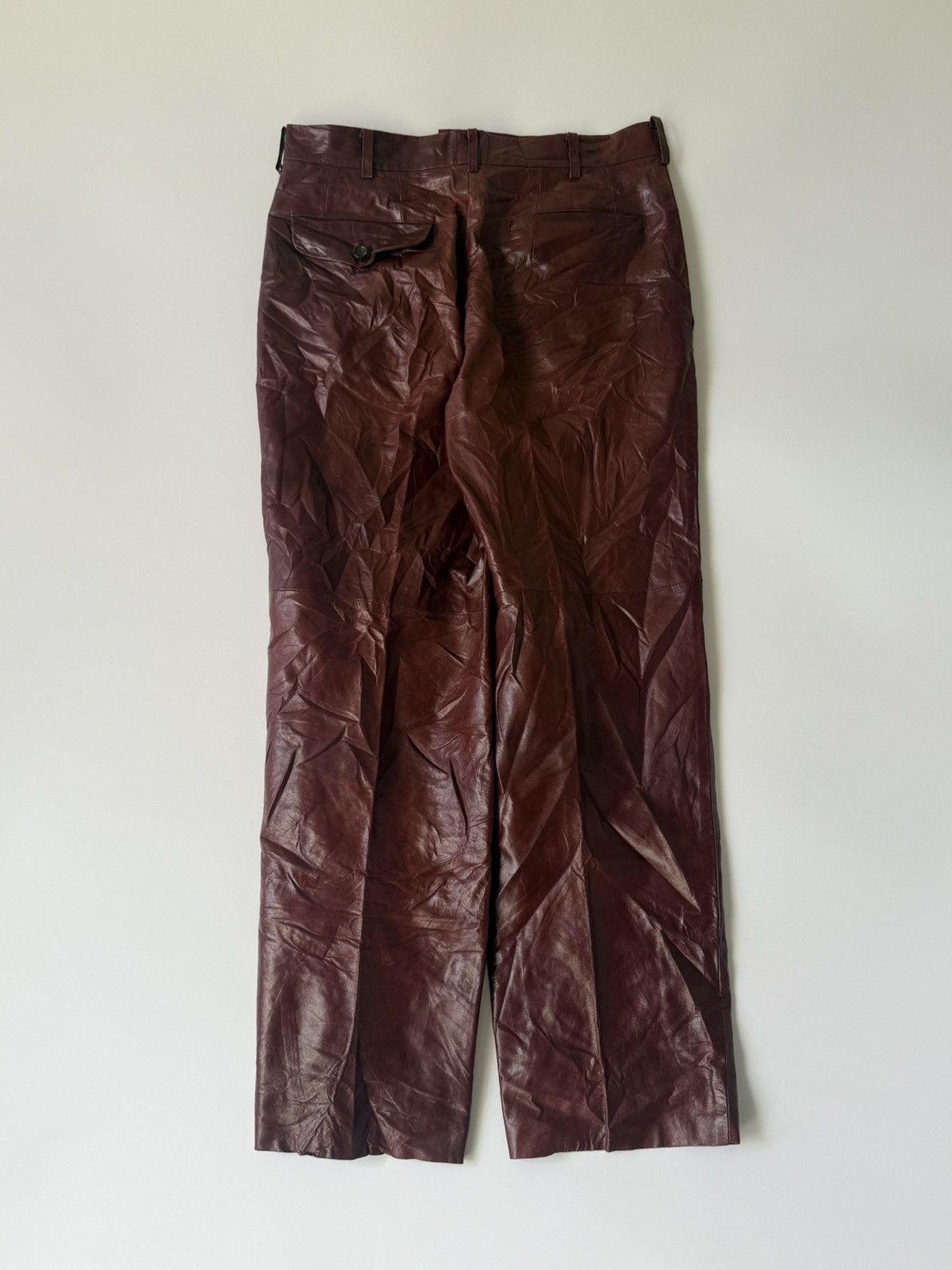 Comme des Garcons 1998 Comme des Garcons Homme Leather Pants Size US 30 / EU 46 - 2 Thumbnail