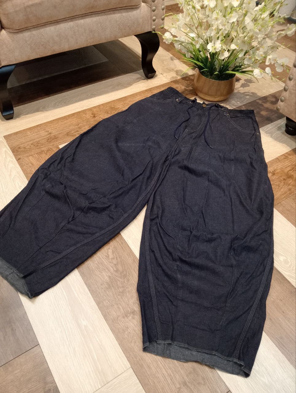 Needles RARE NEEDLES NEPENTHES RAW WIDE BAGGY BALLOON PANTS Size US 32 / EU 48 - 4 Thumbnail