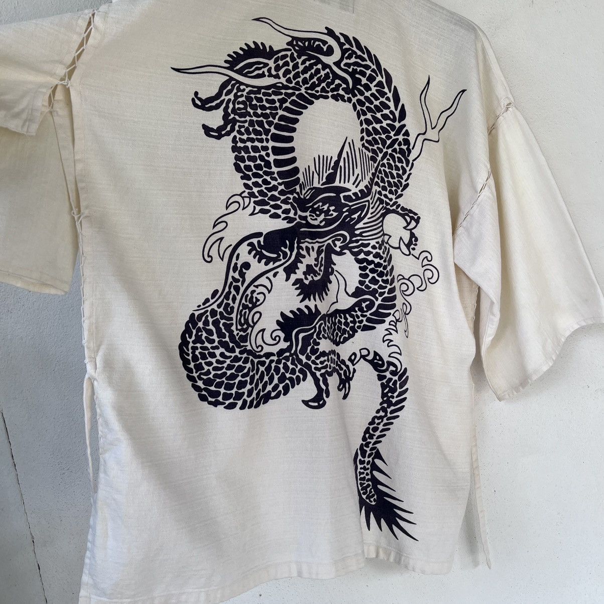 Japanese Brand Japanese Haori Kimono Jacket – Dragon Print Size US L / EU 52-54 / 3 - 10 Thumbnail