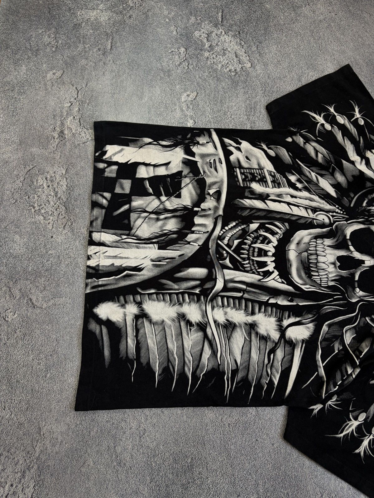 Vintage Vintage Rock Eagle Native American Skull AOP T-Shirt Black L Size US L / EU 52-54 / 3 - 10 Thumbnail