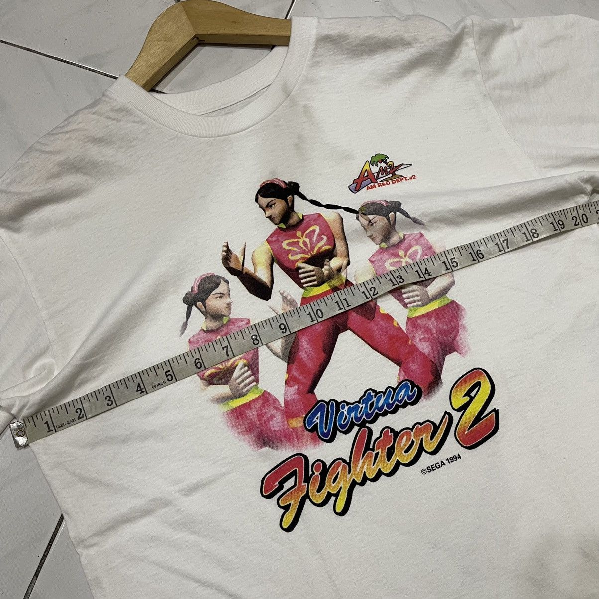 Anime Rare 1994 sega virtua fighter 2 promo game tee Size US L / EU 52-54 / 3 - 10 Thumbnail