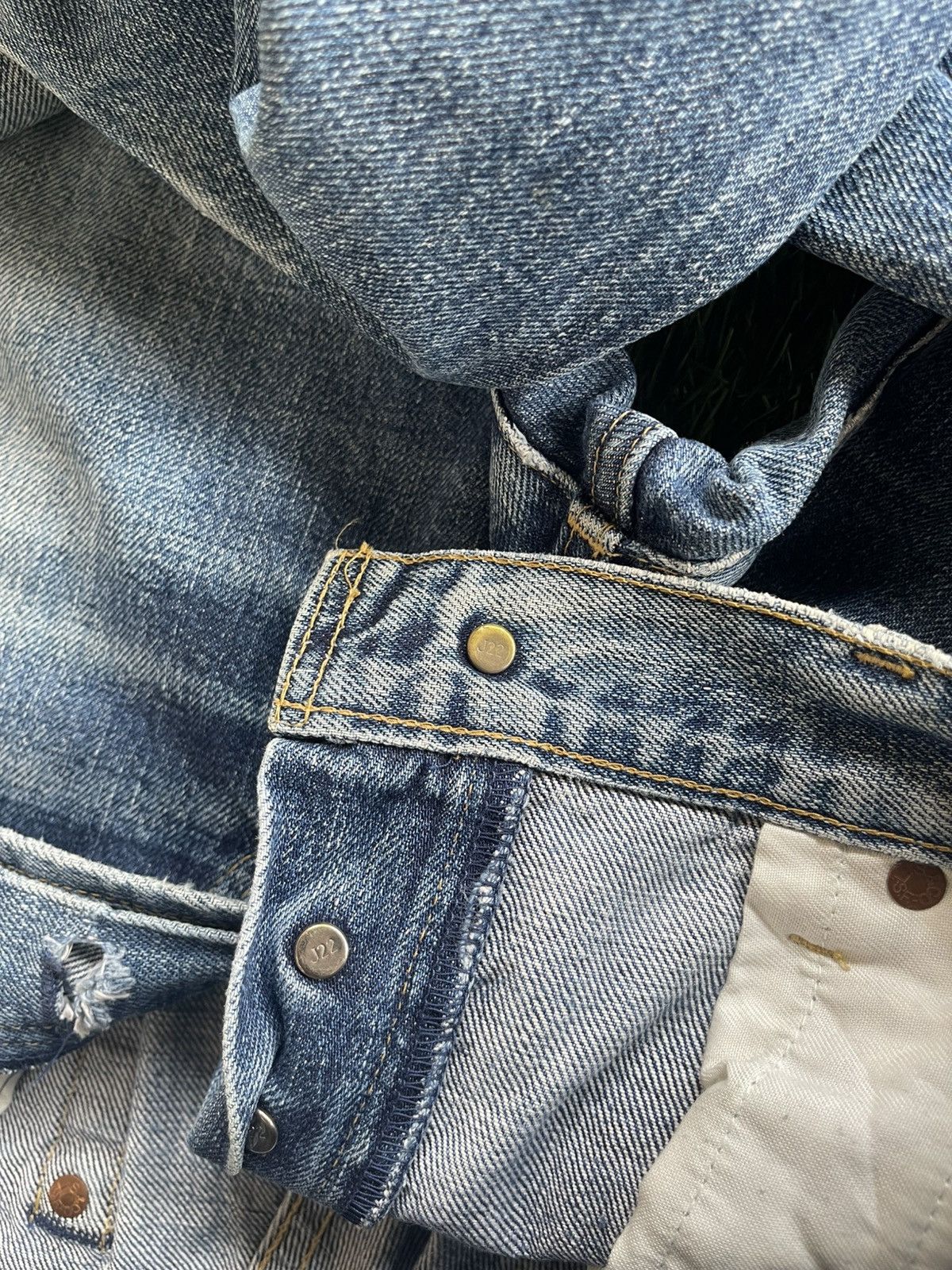 Levi's Vintage Clothing Vintage’90s TRASHED🔥LEVI’S 503B XX🔥BIG E SELVEDGE DENIM Size US 30 / EU 46 - 13 Thumbnail
