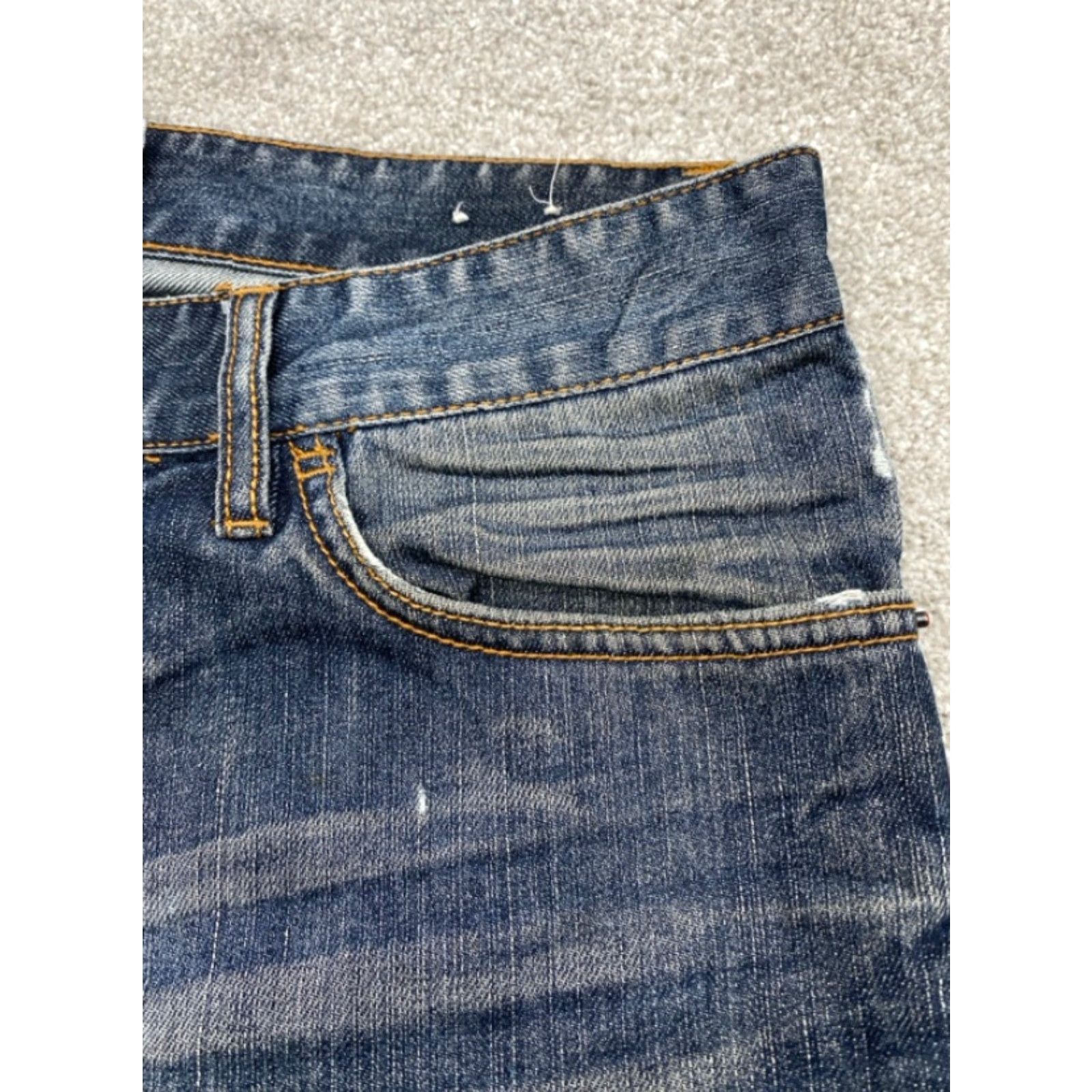 Rocawear Rocawear Jeans Mens 34x32 Blue Denim Straight Fit Distressed 100% Cotton 5538 Jeans Mens Regular 5-Pocket 90s Hip Hop Style Size US 34 / EU 50 - 7 Thumbnail