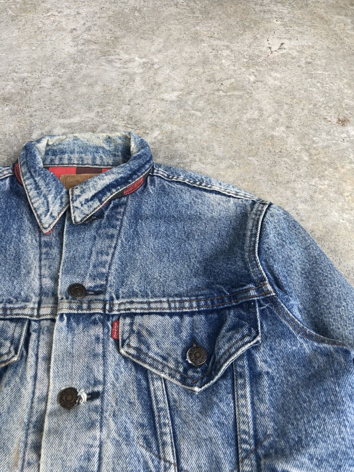 Levi's Vintage 80s Levi’s Blanket Lined Denim Jacket Distressed Size US M / EU 48-50 / 2 - 14 Thumbnail