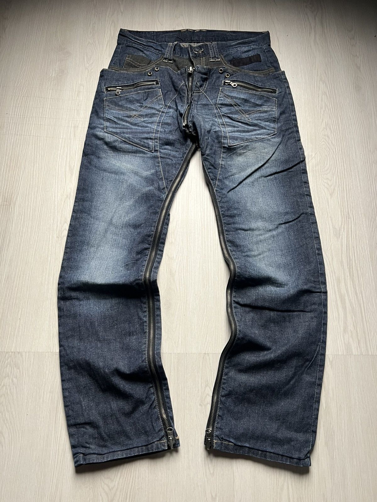 PPFM Rare PPFM Transformer Reversible 2 in 1 Denim Jeans Size US 31 - 9 Thumbnail