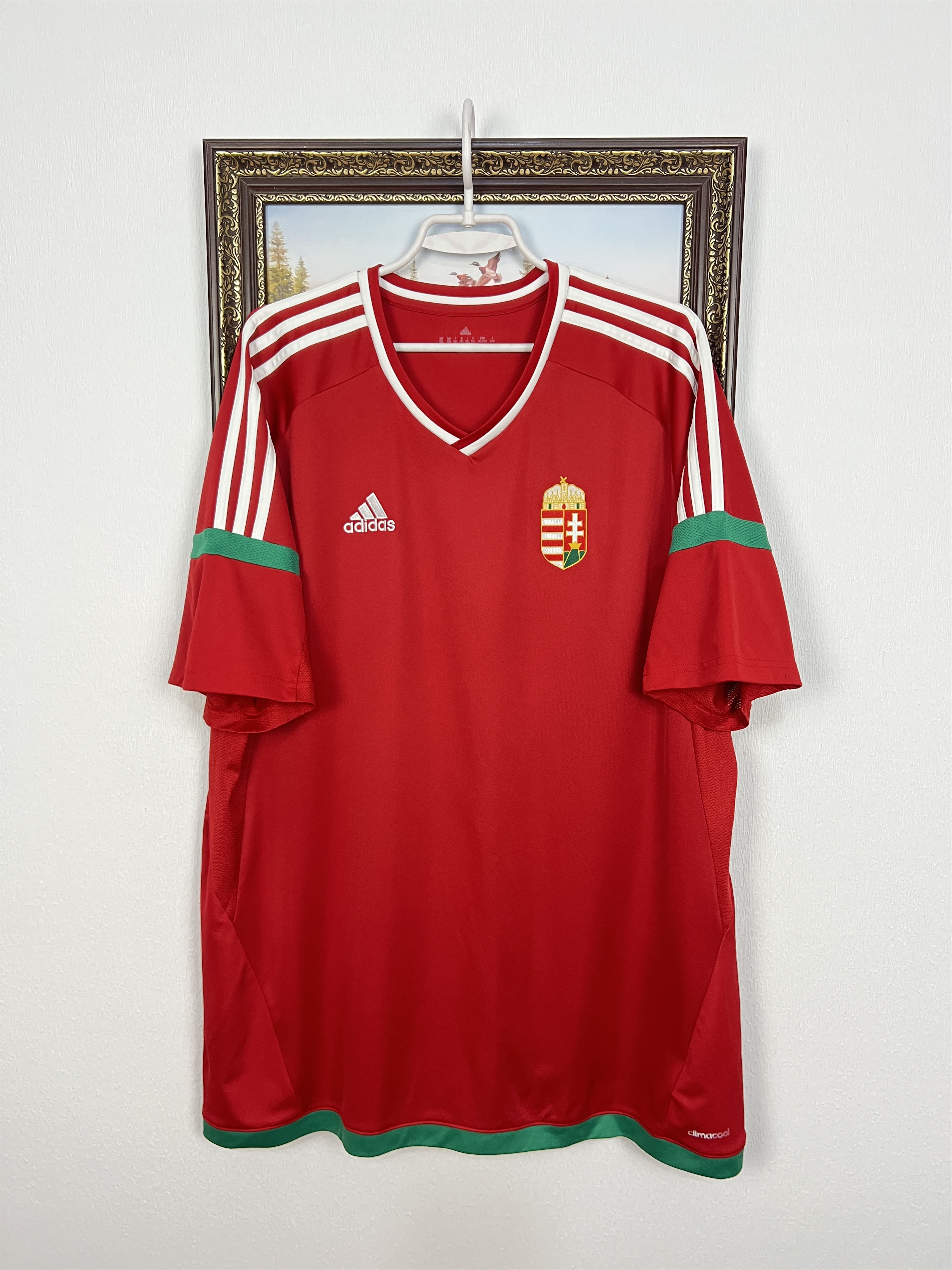 Adidas Hungary Home football shirt 2016 Soccer Adidas Jersey Size US XXL / EU 58 / 5 - 1 Thumbnail