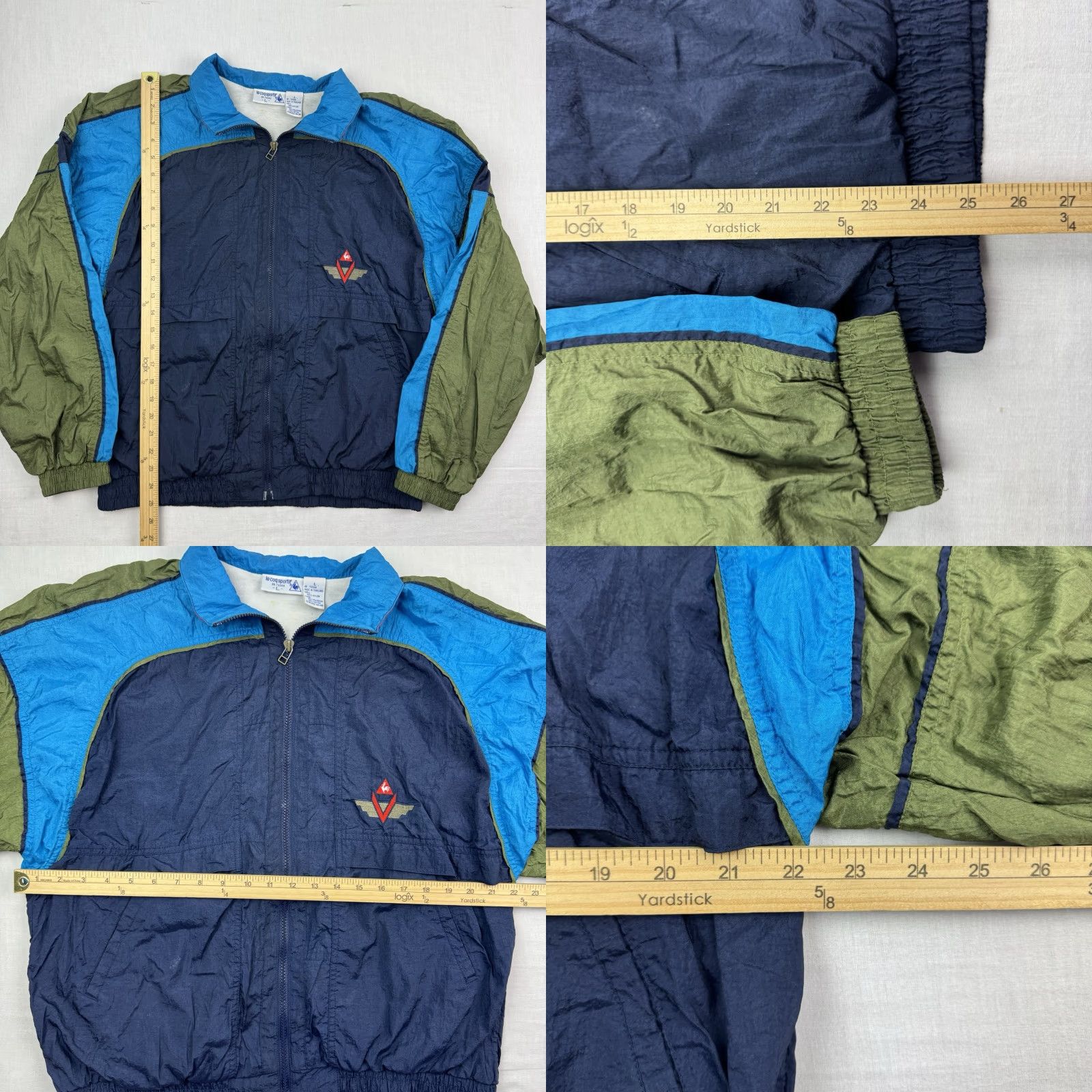 Le Coq Sportif VINTAGE le coq sportif Windbreaker Jacket Men L Blue Collared Zip 90s Sportswear Size US L / EU 52-54 / 3 - 8 Thumbnail