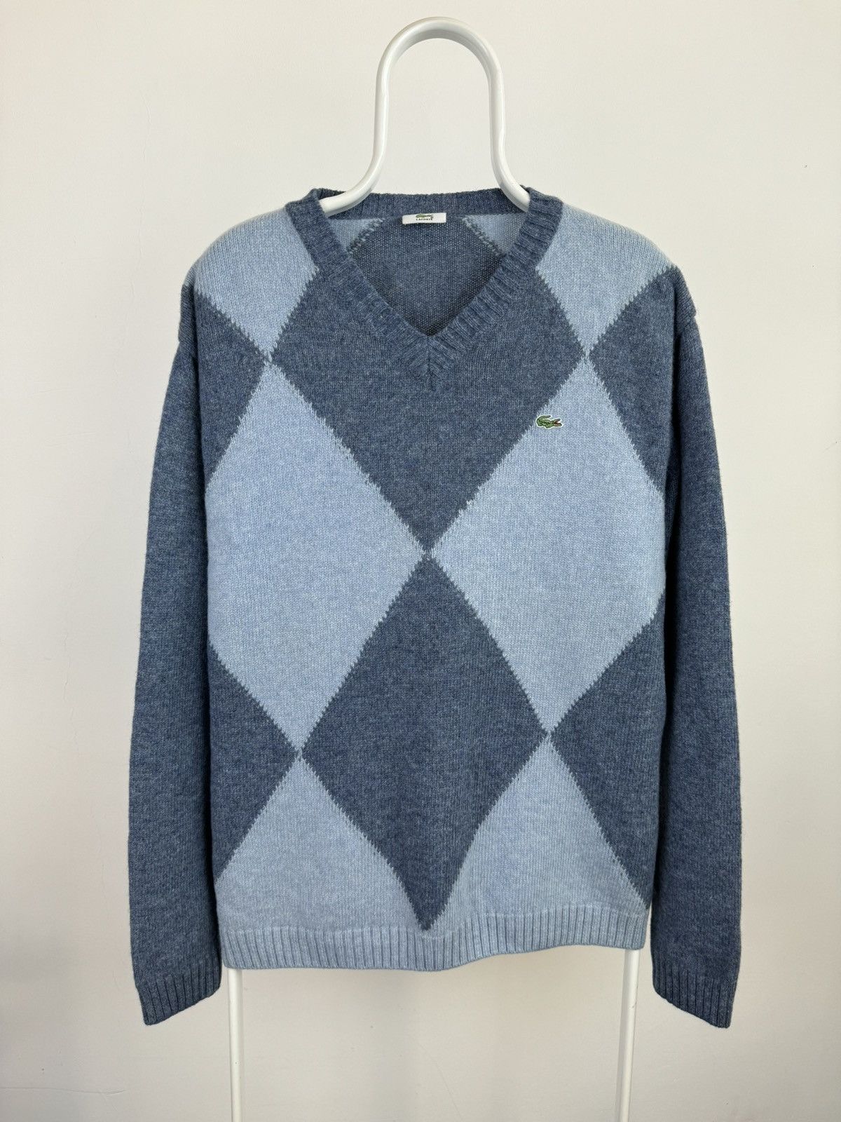 Lacoste Vintage Lacoste Pattern Blue Sweater Size US XXL / EU 58 / 5 - 1 Thumbnail