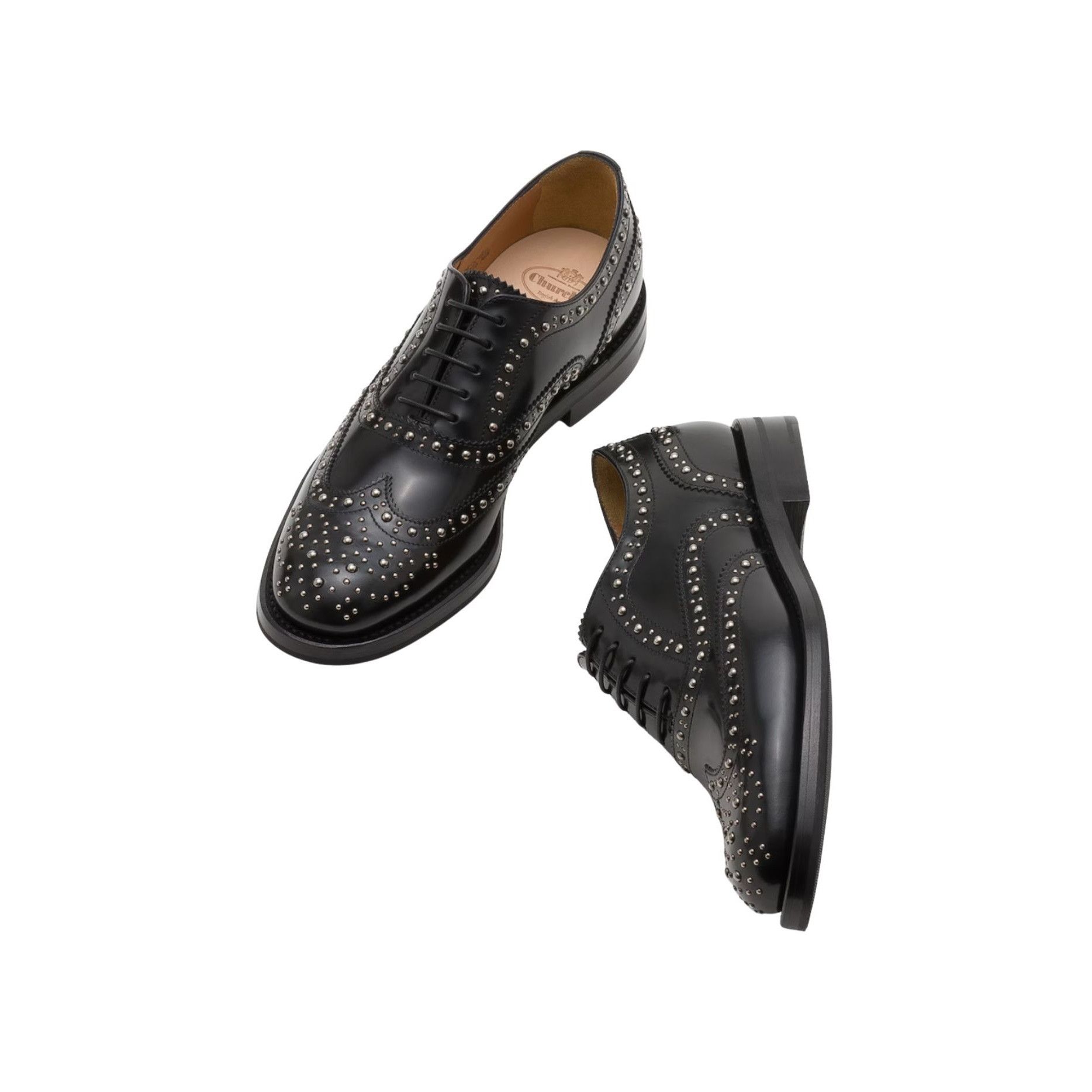 Church's Church's Burwood Met. Polished Binder Oxford Brogue Studs NW Size US 6 / IT 36 - 2 Thumbnail