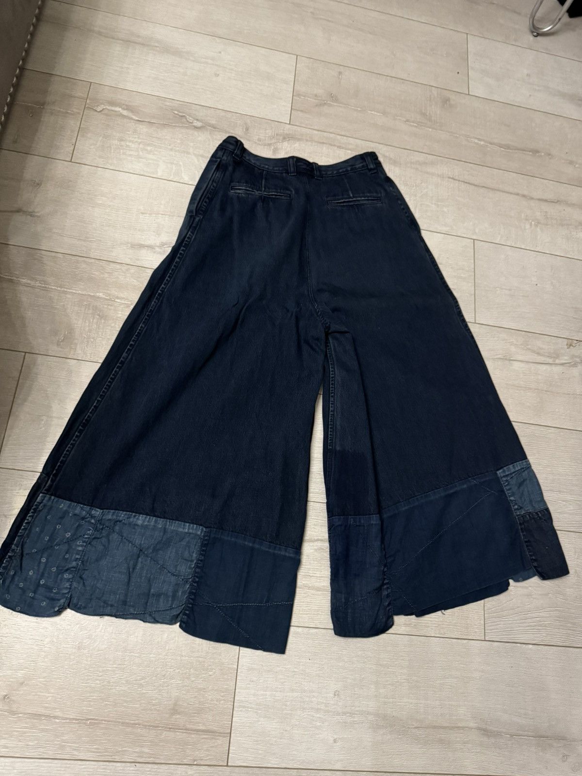 Kapital Kountry Kapital Patchwork Wide Leg Denim Size 26" / US 2 / IT 38 - 2 Thumbnail