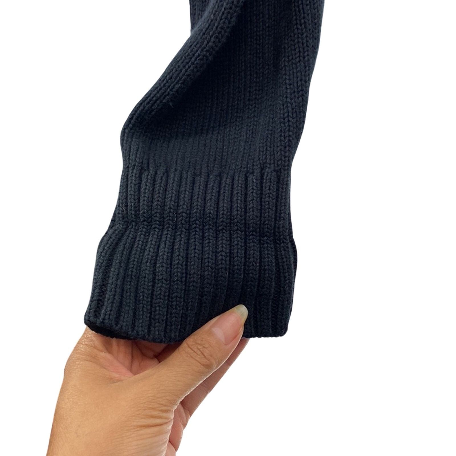 Levi's Levi’s black ribbed v neck elbow patch accent sweater cotton Size US L / EU 52-54 / 3 - 6 Thumbnail