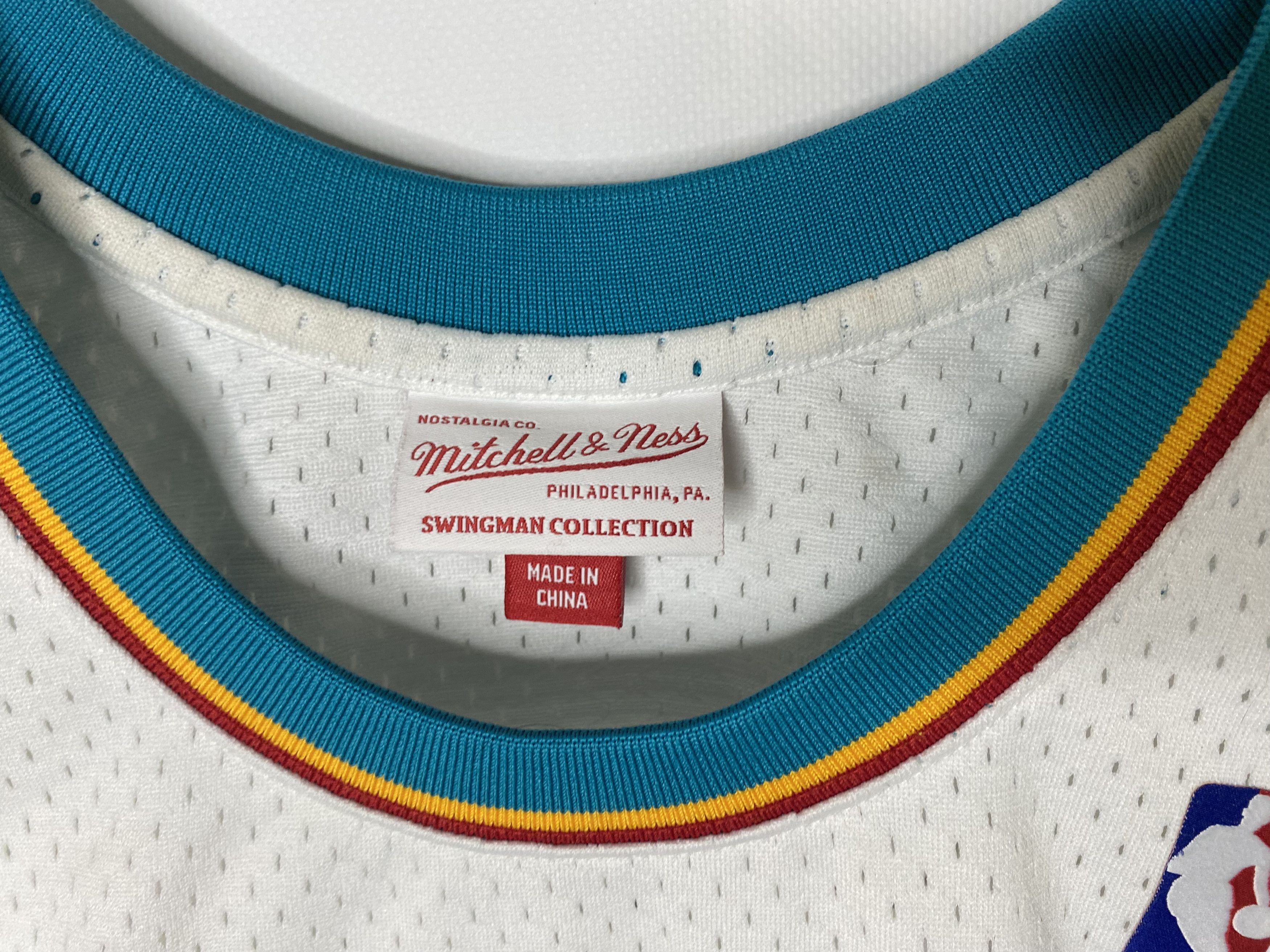 Mitchell & Ness × NBA HILL #33 DETROIT PISTONS BASKETBALL NBA JERSEY SHIRT 1998-9 Size US XL / EU 56 / 4 - 5 Thumbnail