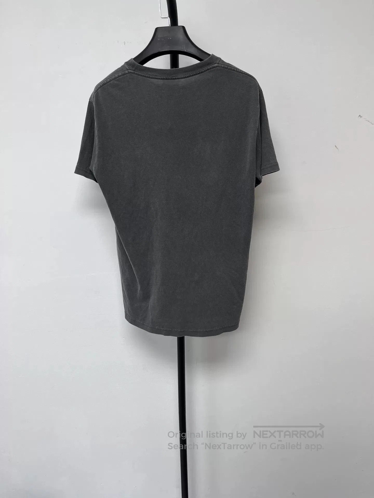 Balenciaga Balenciaga Logo Print Gray Short Sleeve T. Size L / US 10 / IT 46 - 2 Thumbnail