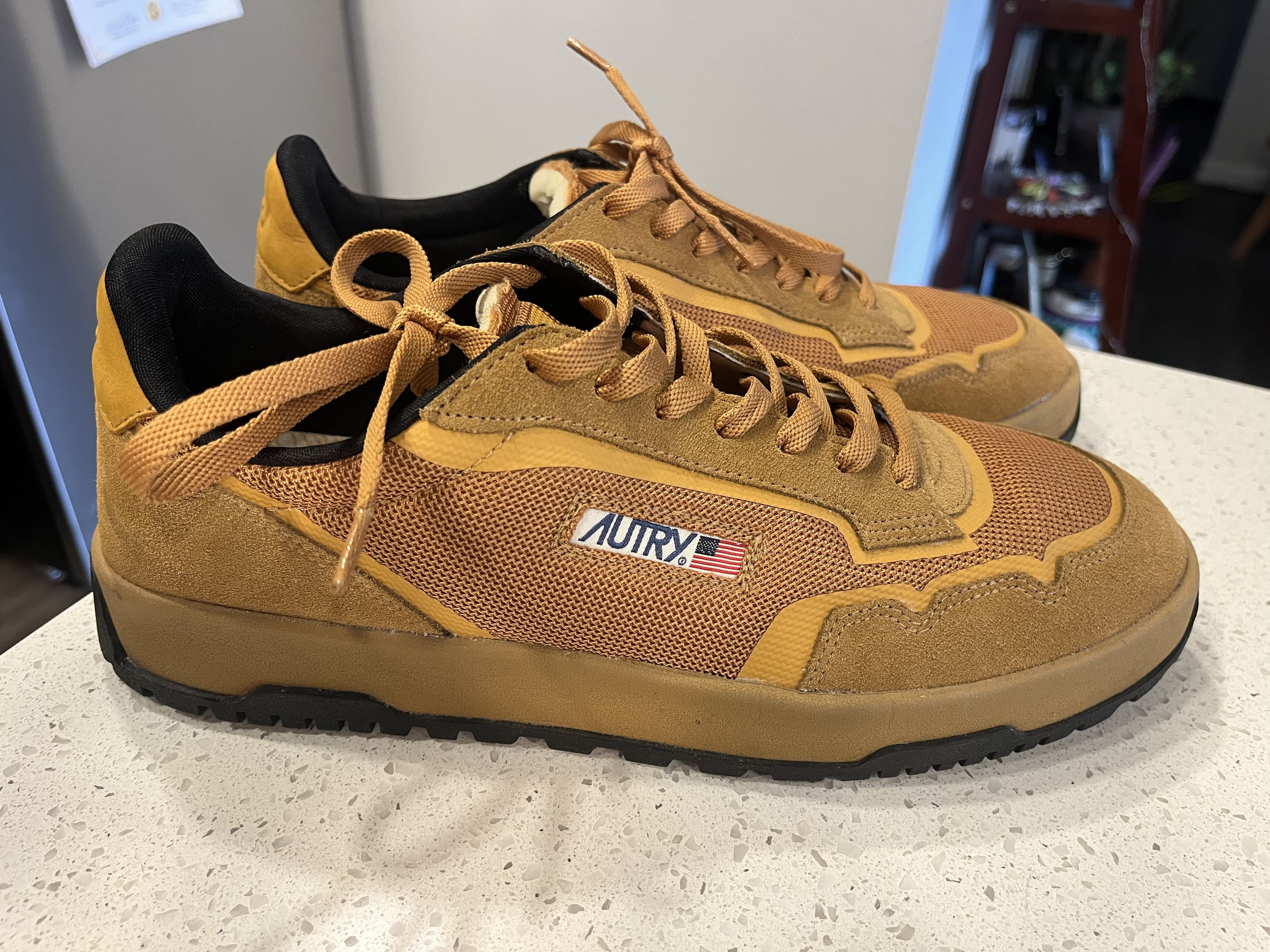 AUTRY Wildpace Nubuck and Rubber-Trimmed Suede and Mesh Sneakers Size US 12 / EU 45 - 1 Thumbnail
