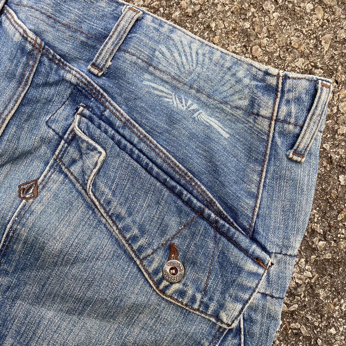 Volcom Curv Leg Baggy Volcom Stone Boardwear Skateboard Denim Jeans Size US 33 - 9 Thumbnail