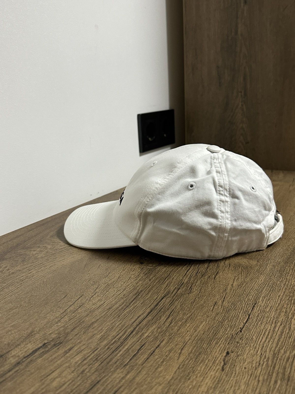 Balenciaga Balenciaga Embroidered Logo White Baseball Cap Hat Size L Size ONE SIZE - 4 Thumbnail
