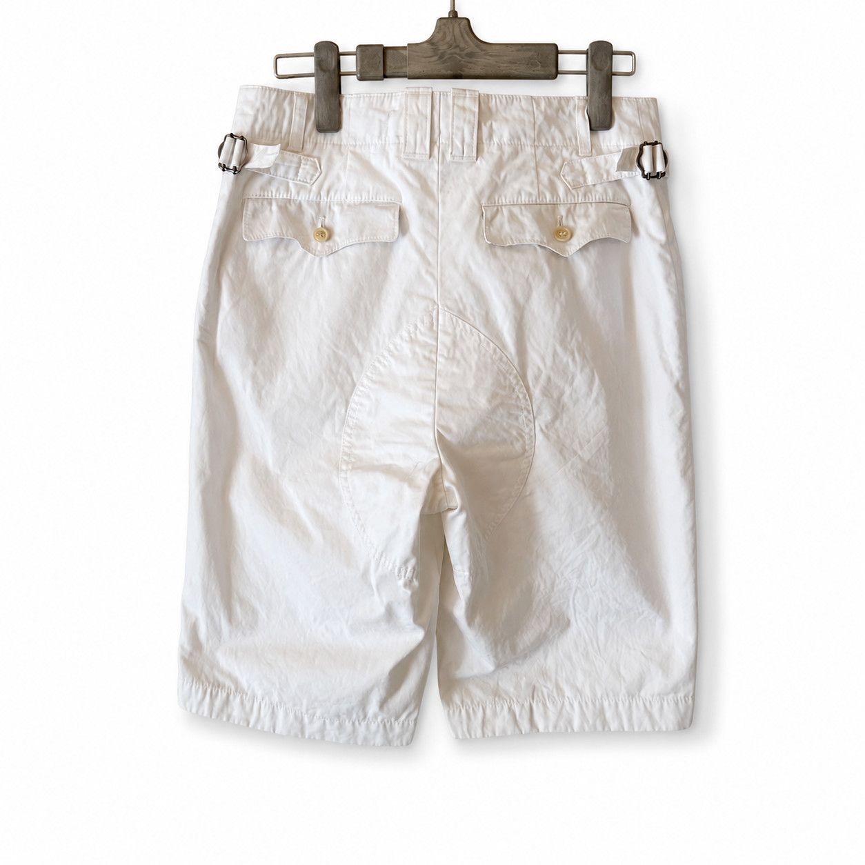 Junya Watanabe Comme des Garcons MAN x Junya Watanabe White 5-Pocket Shorts Size US 29 - 2 Thumbnail