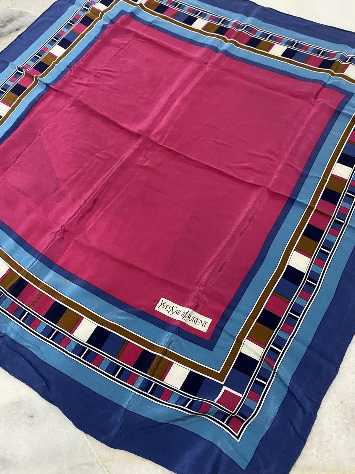Yves Saint Laurent Vintage Yves Saint Laurent Silk Scarf Size ONE SIZE - 1 Thumbnail