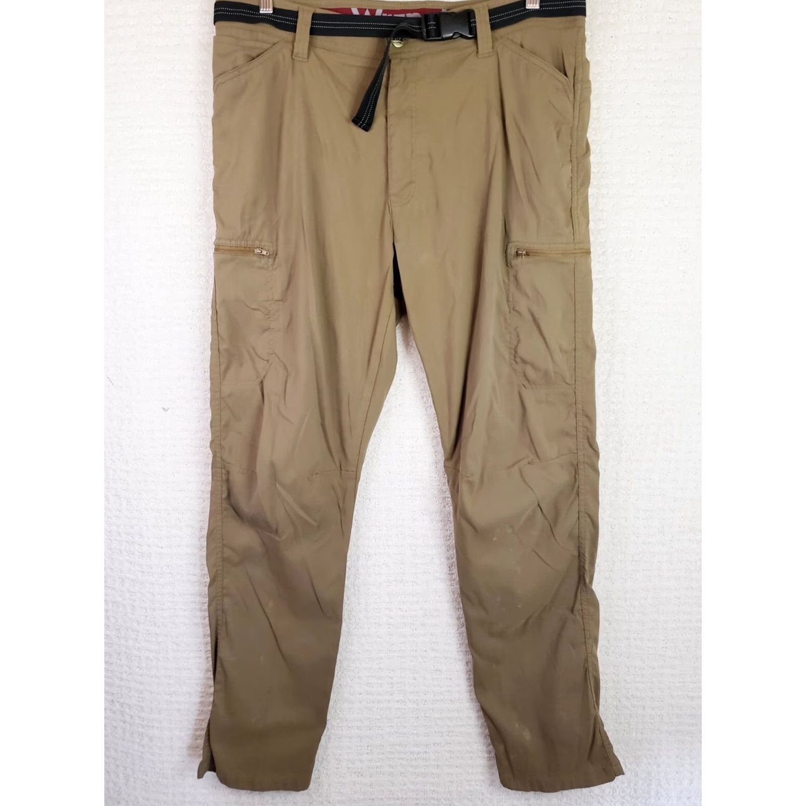 Wrangler Wrangler ATG Men's 36x32 Performance Pant Straight Fit Tan With Belt Size US 36 / EU 52 - 2 Thumbnail