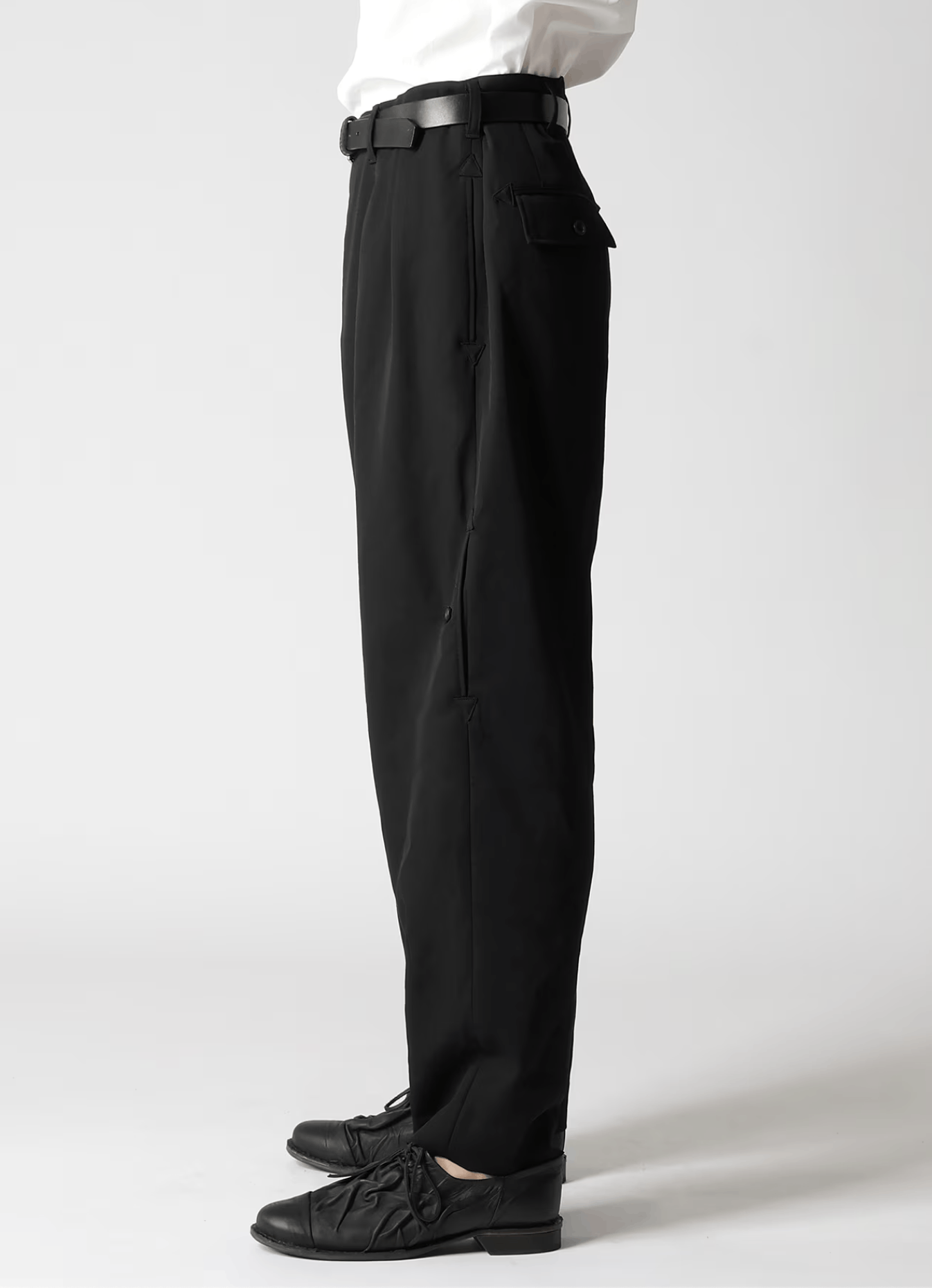 Yohji Yamamoto Yohji Yamamoto Pour Homme W/Gabardine SIDE POCKET PANTS Size US 32 / EU 48 - 4 Thumbnail