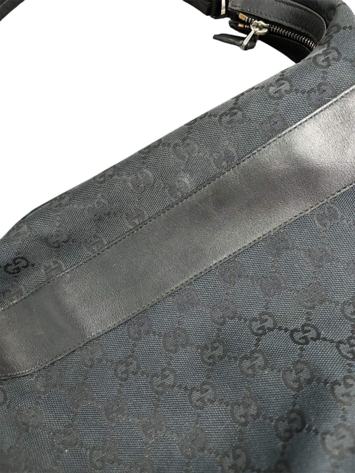 Gucci Gucci Vintage GG Canvas Small Black Shoulder Bag Luxury Size ONE SIZE - 9 Thumbnail