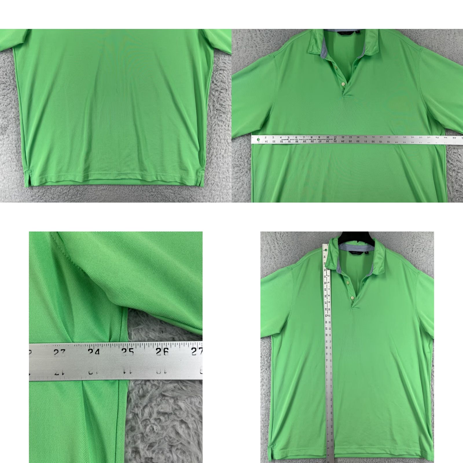 Vintage Walter Hagen Polo Shirt Mens XL Green Polyester Blend Golf Polo Shirt Golf Shirt Walter Hagen Size US XL / EU 56 / 4 - 8 Thumbnail