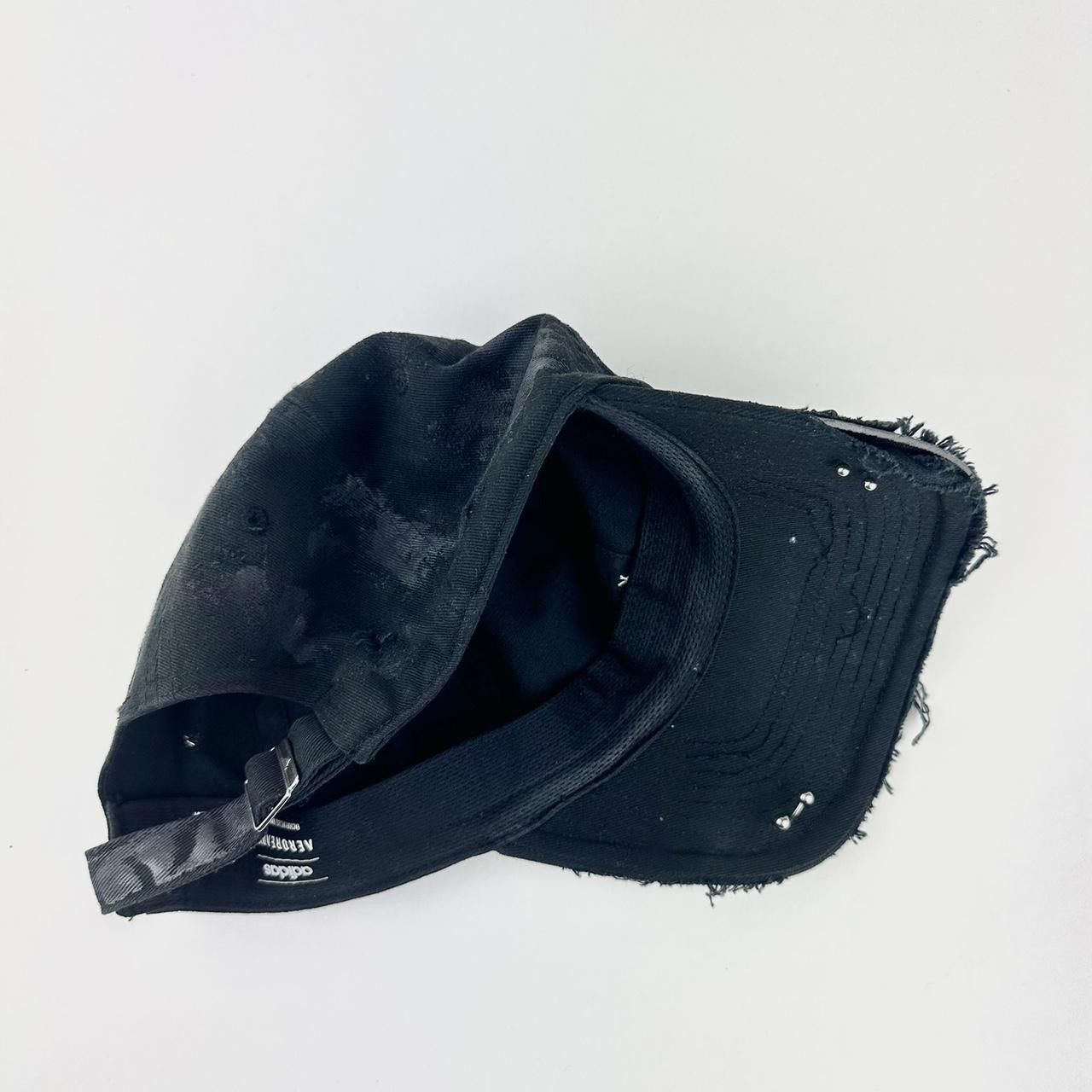 Adidas ASTROBOI* x Adidas 'Kink' Black Distressed Pierced Hat Size ONE SIZE - 7 Thumbnail