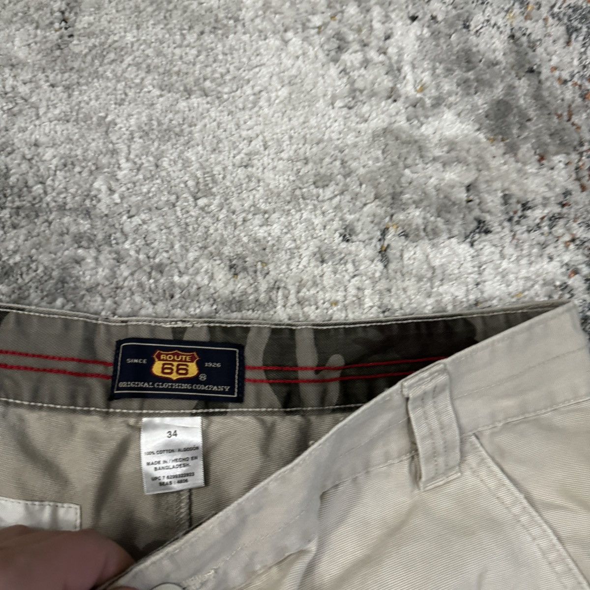 JNCO × Vintage Essential Vintage y2k Route 66 baggy wide leg cargo shorts Size US 34 / EU 50 - 3 Thumbnail