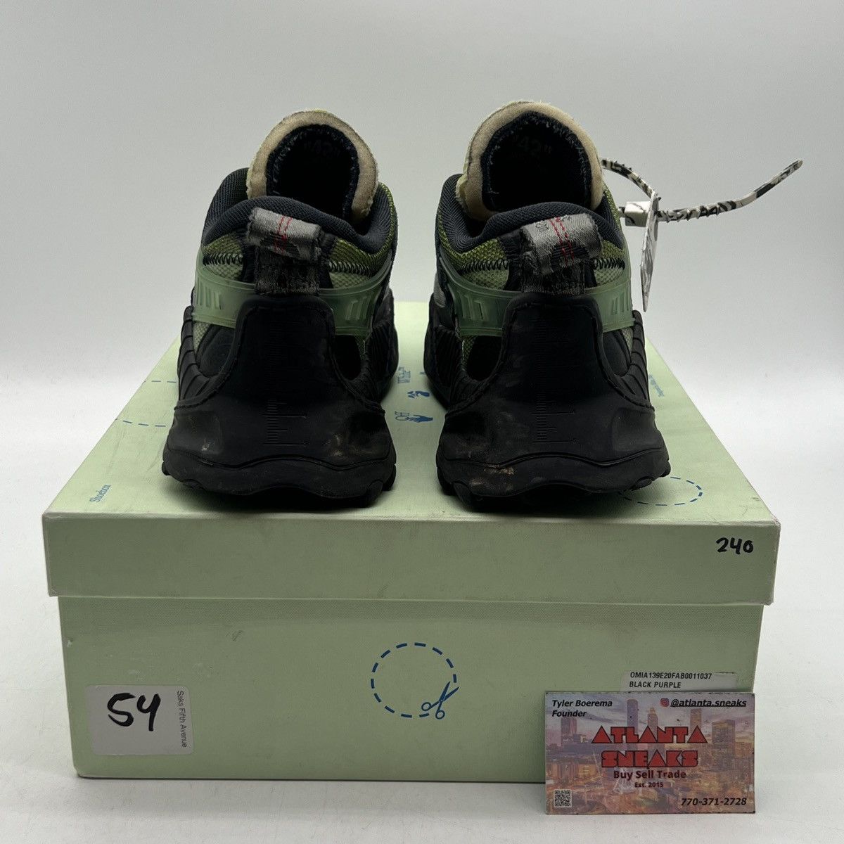 Off-White Off white odsy-1000 black purple Size US 8 / EU 41 - 3 Thumbnail
