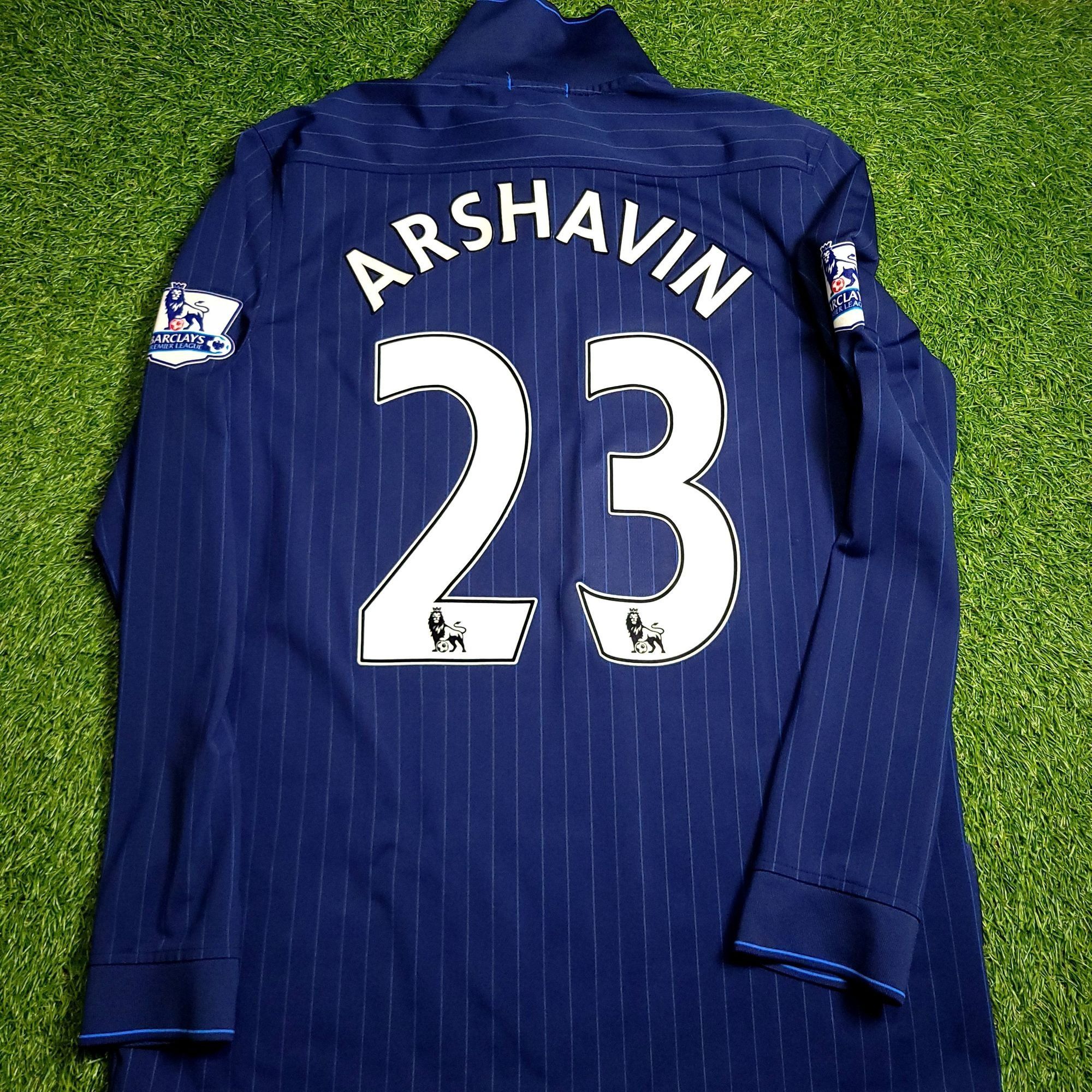 Nike Arshavin Arsenal 2009 2010 Long Sleeve Away Soccer Jersey L Size US L / EU 52-54 / 3 - 1 Thumbnail