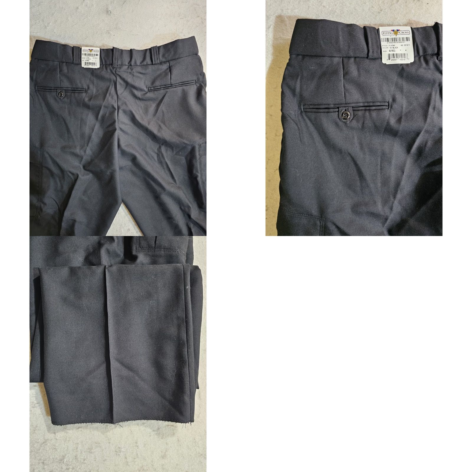 Vintage NWTs Flying Cross By Fechheimer 100% Polyester Pants Men's 40 REG Brown Dress Pants Size US 40 / EU 56 - 8 Thumbnail