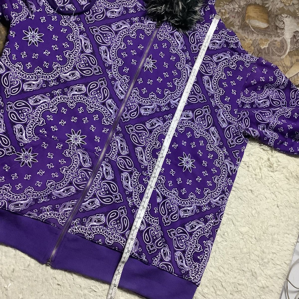 Japanese Brand 💥LASTCALL💥 Improves Bandana Fur Hoodie Size US XL / EU 56 / 4 - 10 Thumbnail