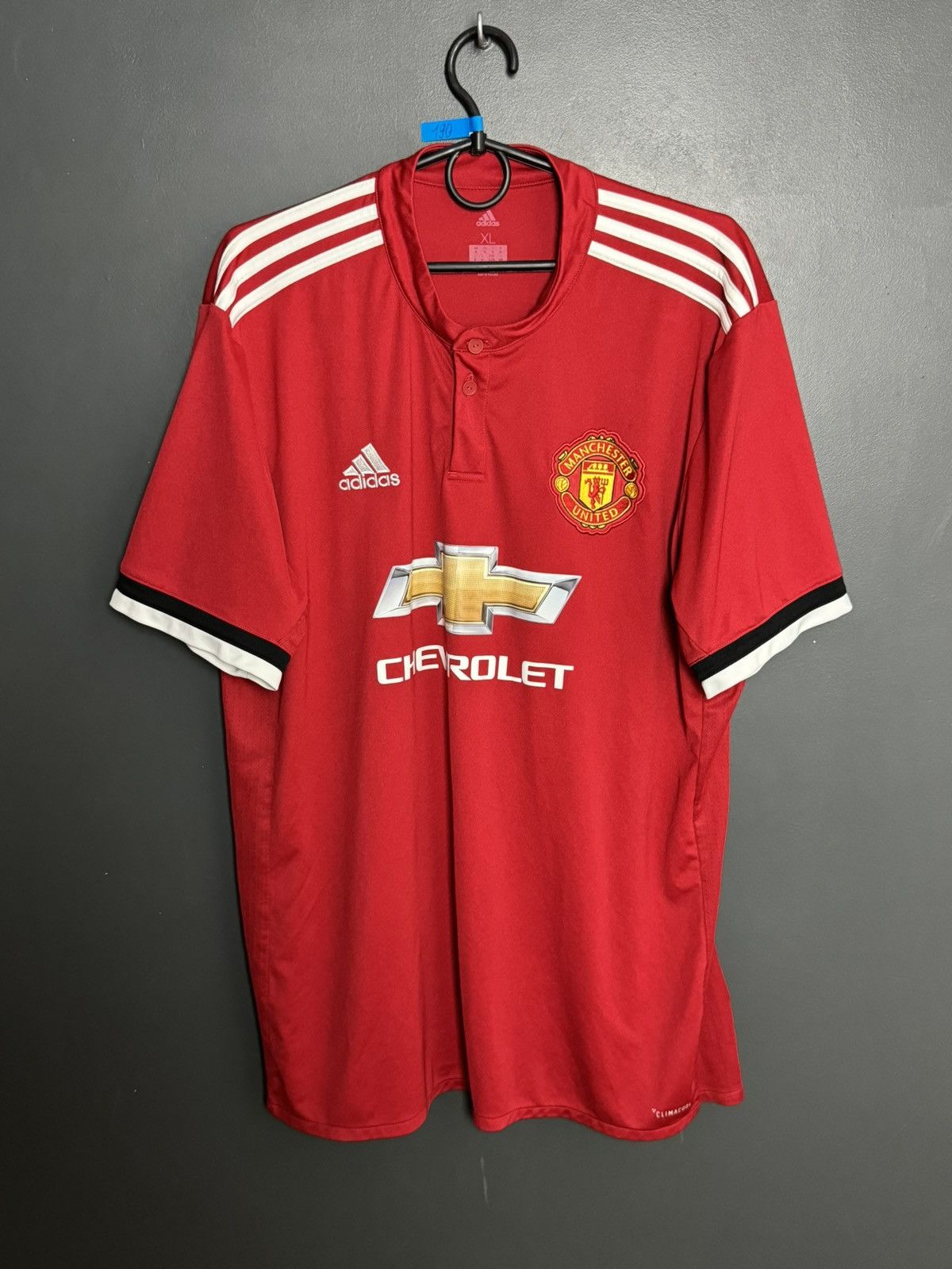 Adidas Manchester United 17/18 Home Football Jersey T-Shirt Size US XL / EU 56 / 4 - 1 Thumbnail