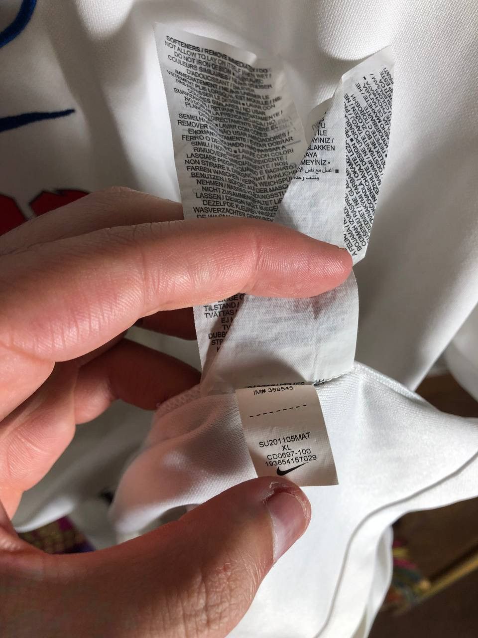 Vintage VERY RARE NIKE ENGLAND SOCCER JERSEY RETRO MANCHESTER UNITED Size US XL / EU 56 / 4 - 6 Thumbnail