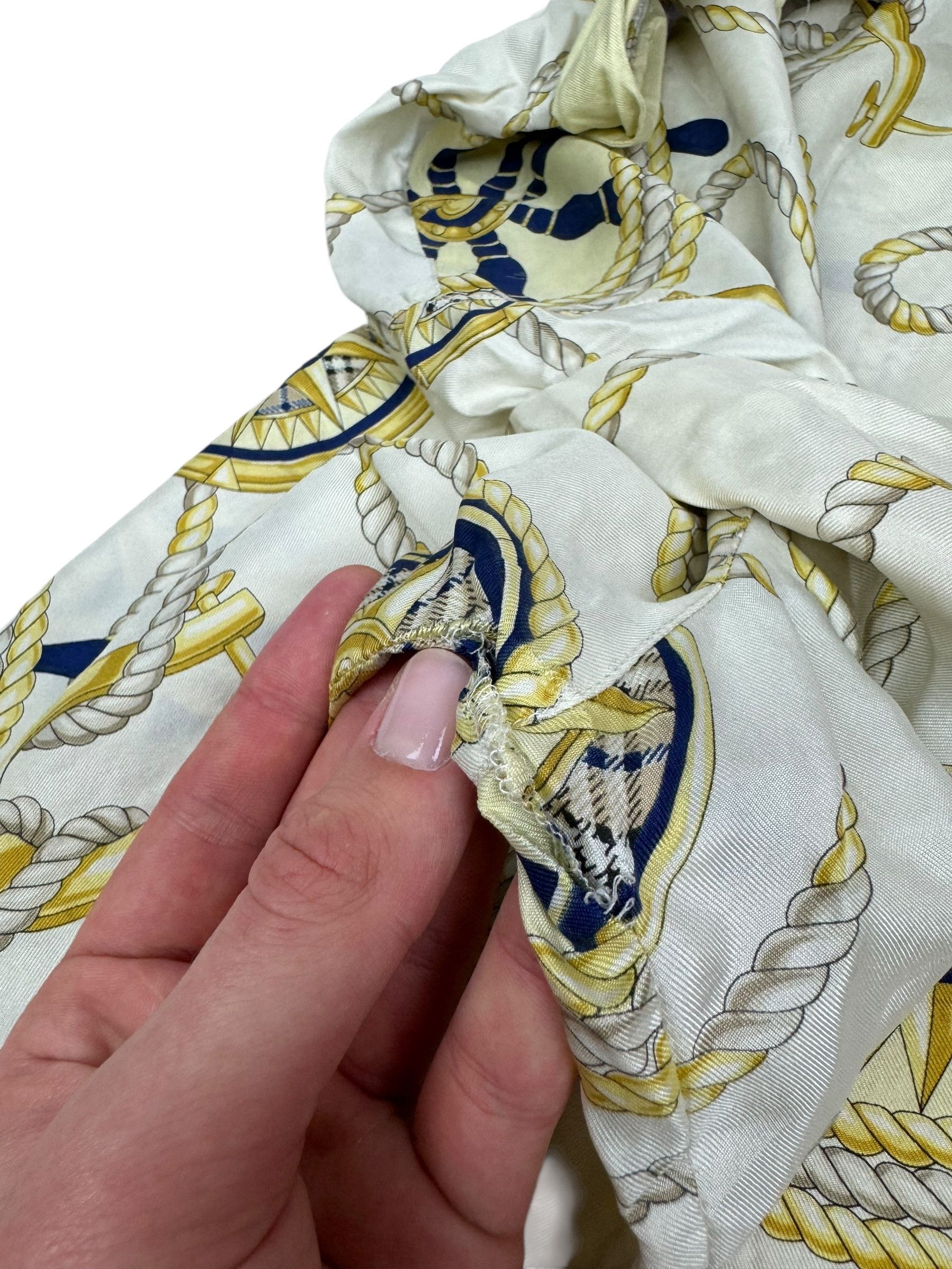 Burberry Vintage Burberry Women's Multi Silk Printed Collared Shirt Size M / US 6-8 / IT 42-44 - 7 Thumbnail