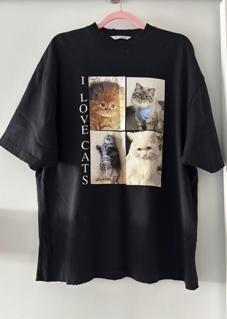 Balenciaga Balenciaga I Love Cats T-shirt, Size US XS / EU 42 / 0 - 2 Thumbnail