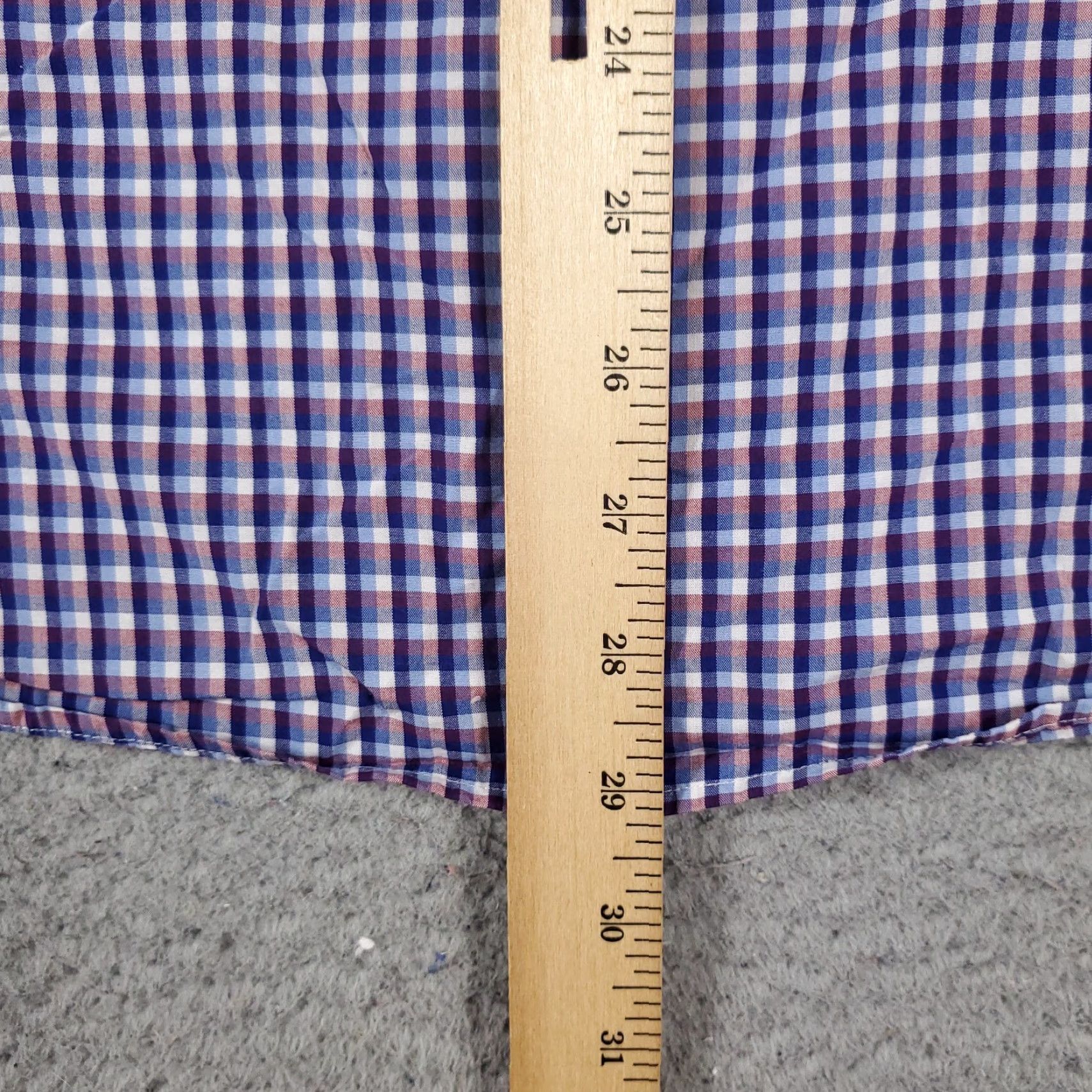 Ben Sherman Ben Sherman Shirt Mens Large Blue Purple Check Button Up Long Sleeve Size US L / EU 52-54 / 3 - 5 Thumbnail