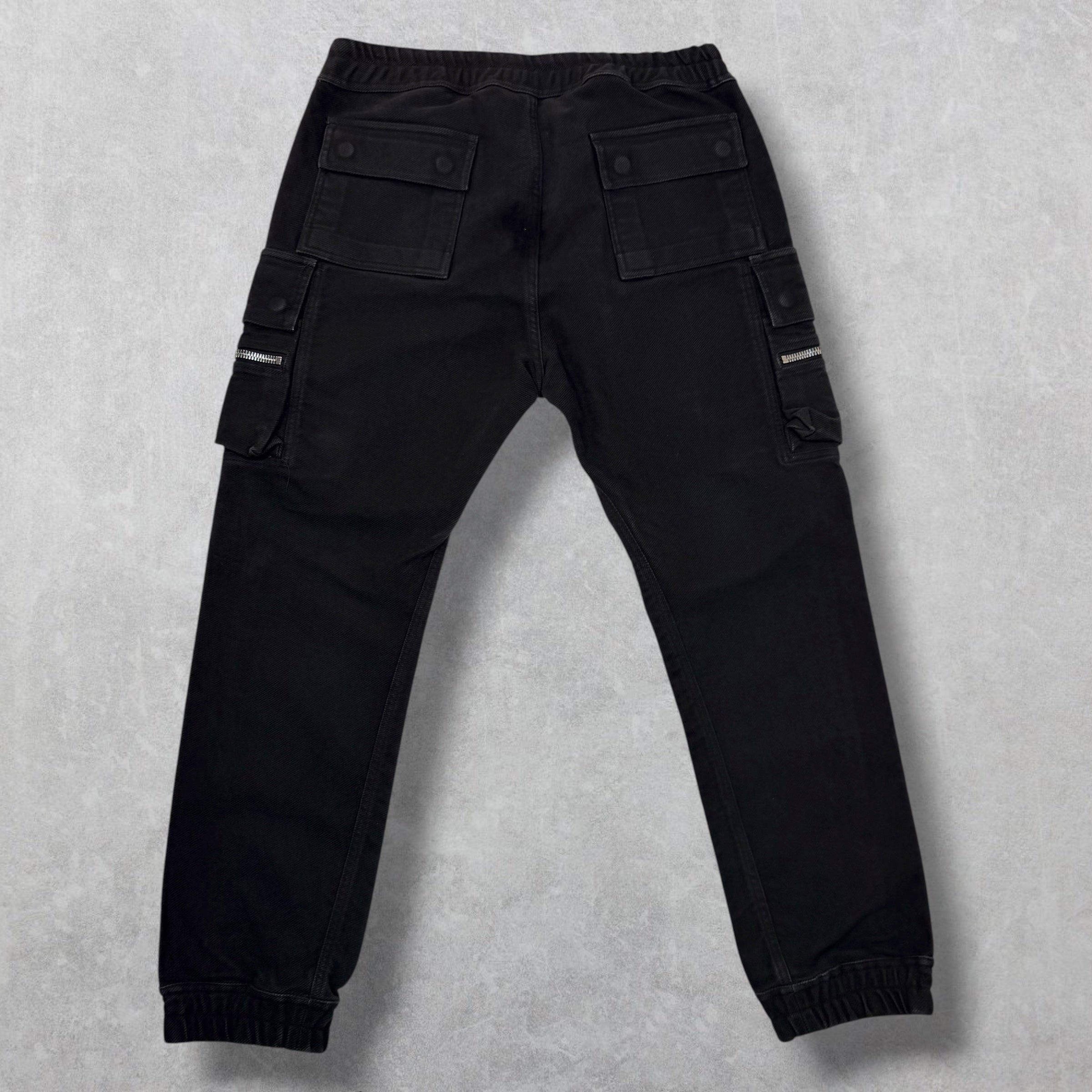 Rick Owens Rick Owens Mastodon Black Cargo Trousers 52 (L) Size US 36 / EU 52 - 2 Thumbnail