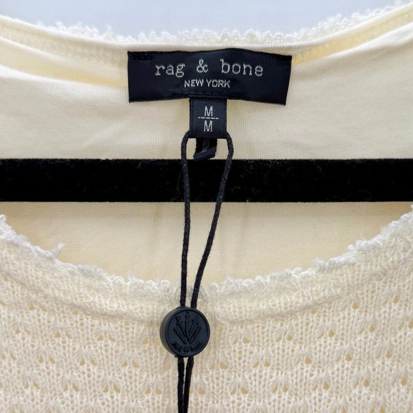 Rag & Bone NWT Rag & Bone Carine Crochet Cream/Ivory Tank Maxi Dress Size M / US 6-8 / IT 42-44 - 3 Thumbnail