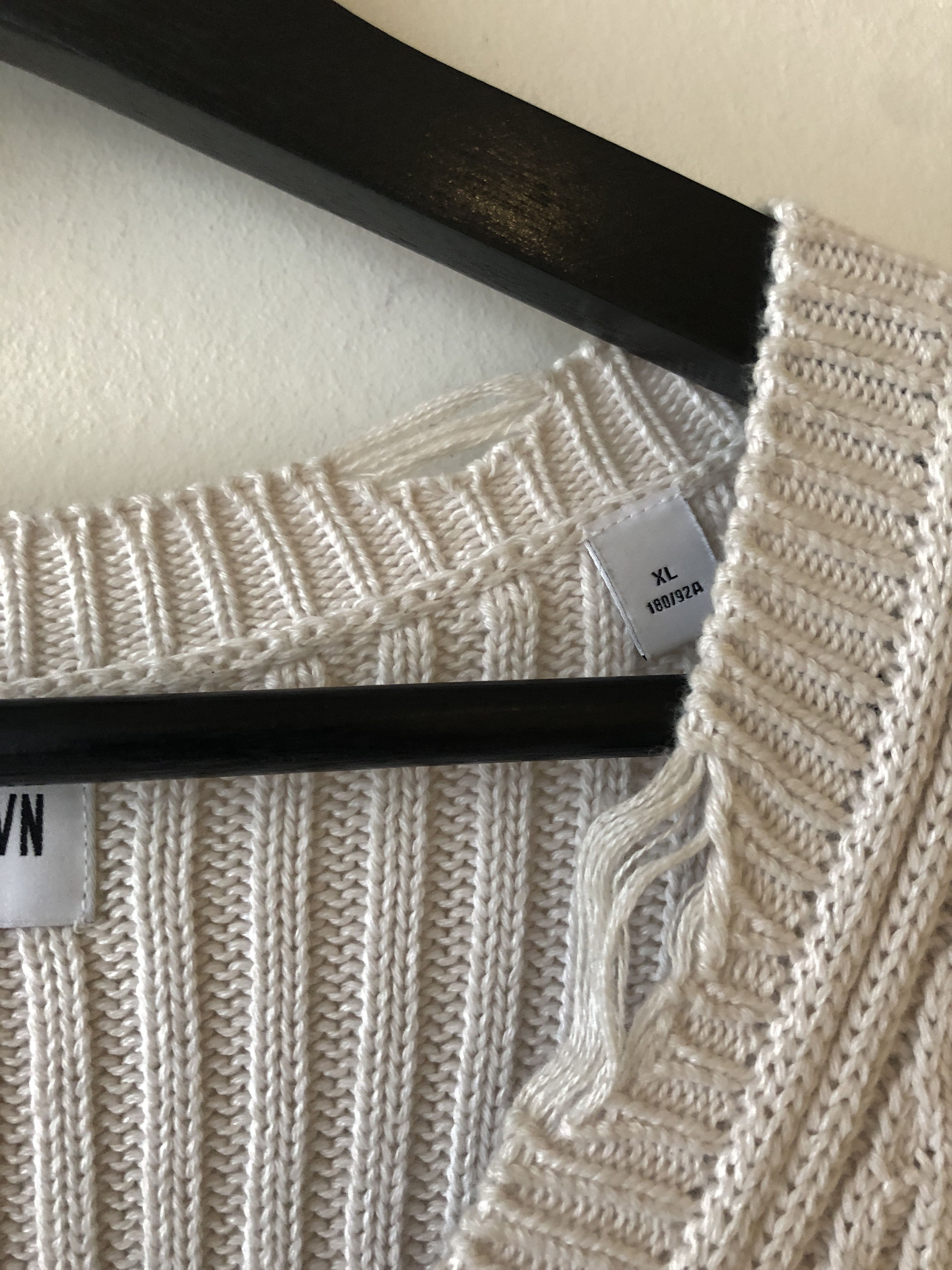 Han Kjobenhavn $395 - Distressed Knit Vest - Off White Size US XL / EU 56 / 4 - 11 Thumbnail