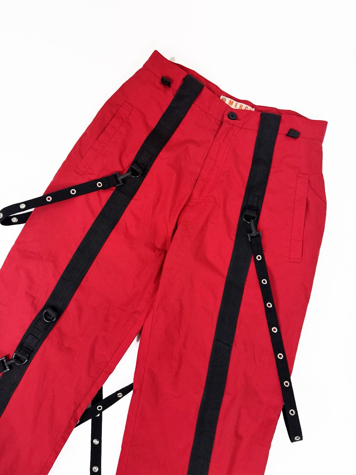 Designer Punk goth tripp nyc style pants with straps Size US 29 - 3 Thumbnail