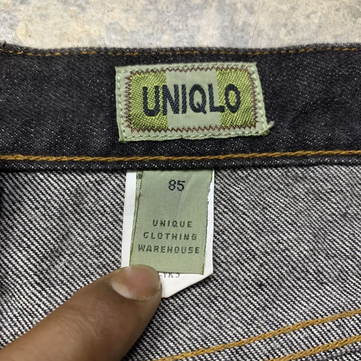 Japanese Brand × Uniqlo × Vintage Uniqlo Unique Clothing Warehouse dusty black Jean Size US 32 / EU 48 - 8 Thumbnail