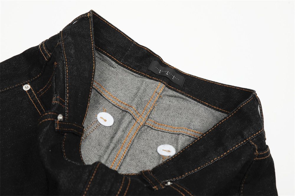 Japanese Brand × Jean Street men's contrast color pocket straight casual jeans Size US 32 / EU 48 - 4 Thumbnail