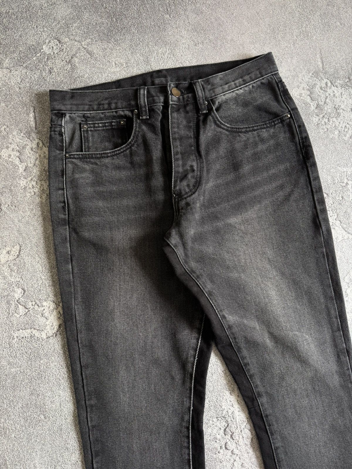 MNML MNML 28 denim designer pants jeans trousers flared y2k punk Size US 28 / EU 44 - 8 Thumbnail