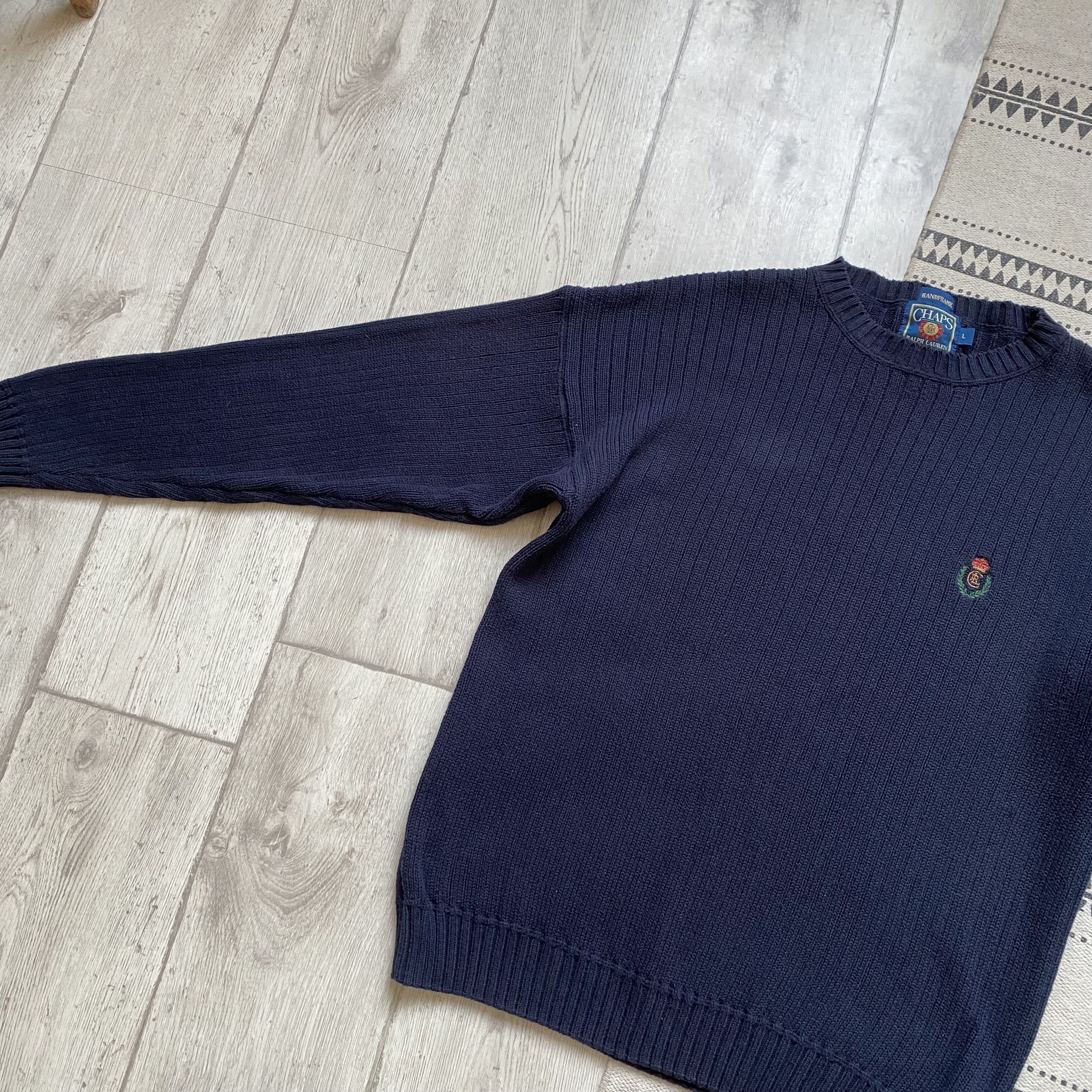 Chaps Ralph Lauren Vintage 80-90s Chaps Ralph Lauren Ribbed knit sweater Y2K Size US L / EU 52-54 / 3 - 8 Thumbnail