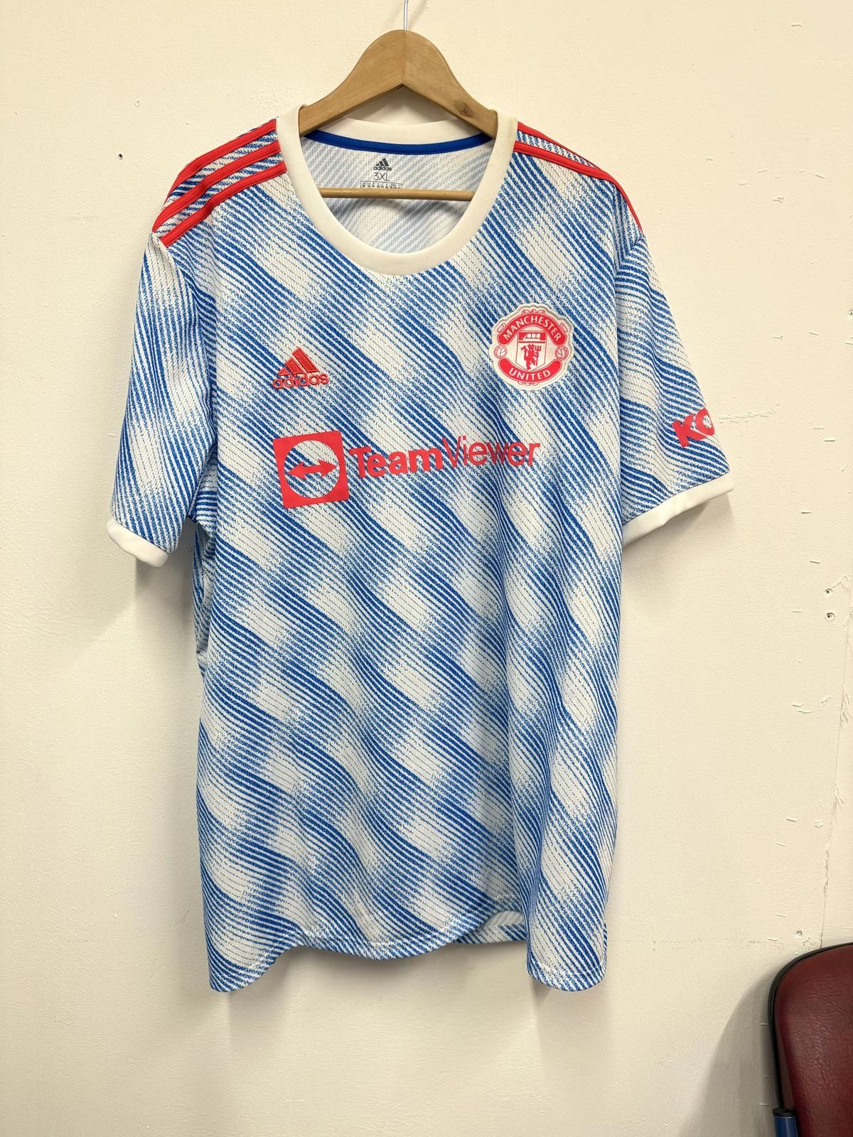 Adidas Manchester United 2021/22 Away Soccer Jersey 3XL Size US XXL / EU 58 / 5 - 1 Thumbnail