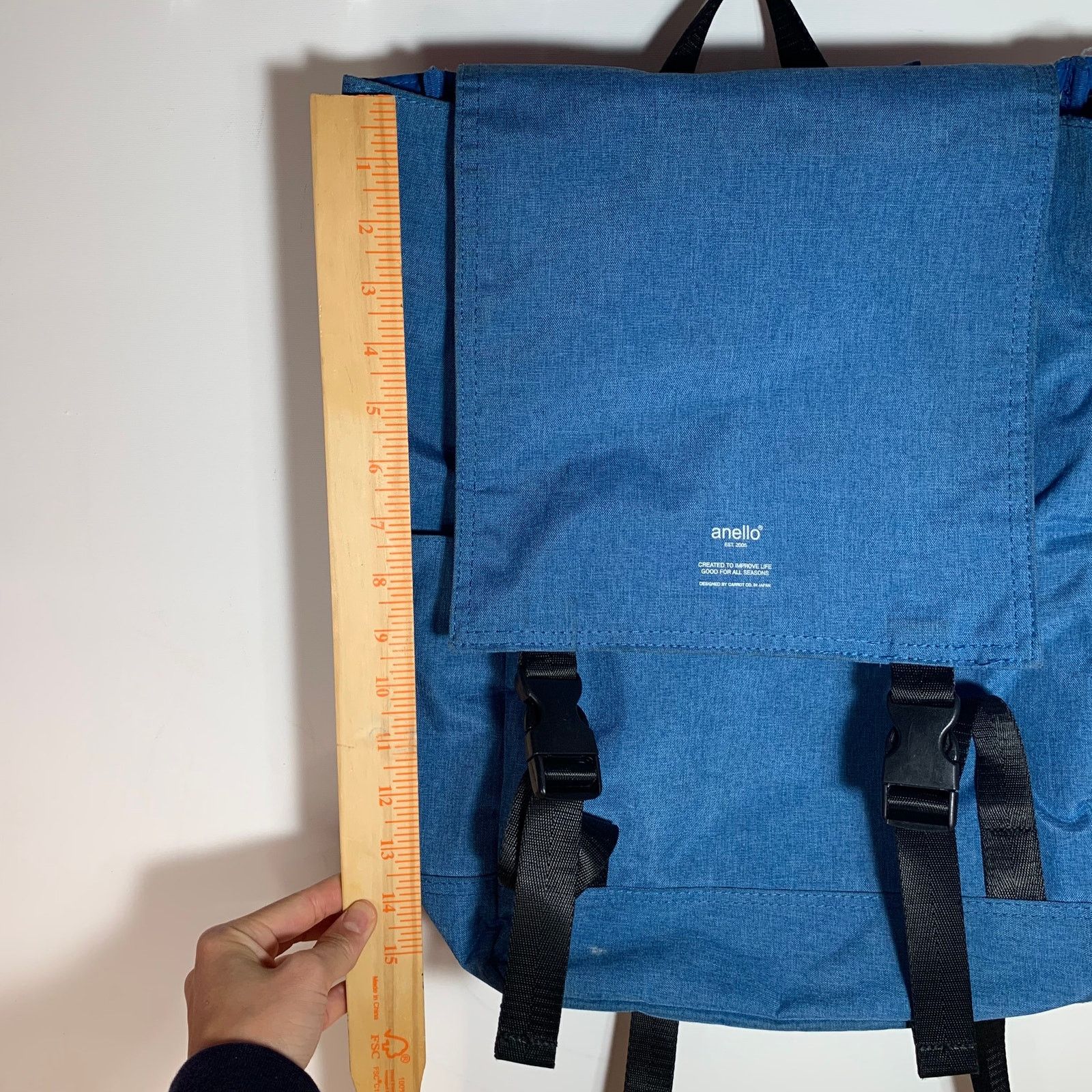 Other Anello High Density Mokucho Polyester in Blue Backpack Size ONE SIZE - 6 Thumbnail