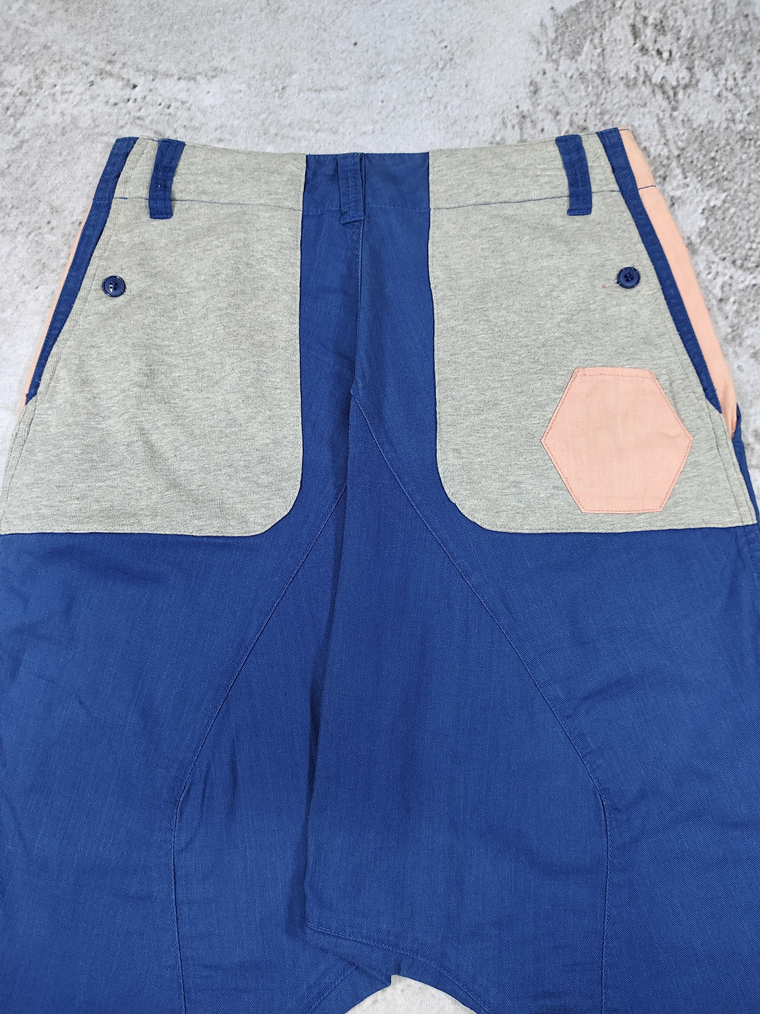 Ne-Net 00s Ne-Net🇯🇵 Hexagon Pacth Drop Crotch Sarouel Pants Size 30" / US 8 / IT 44 - 4 Thumbnail